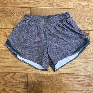 Dark heather grey lululemon running shorts